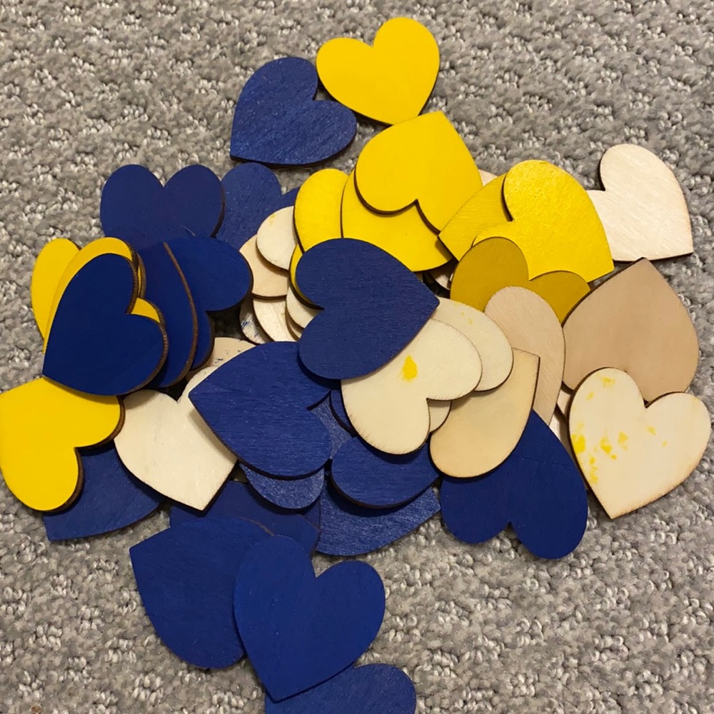 Assorted Wooden Hearts